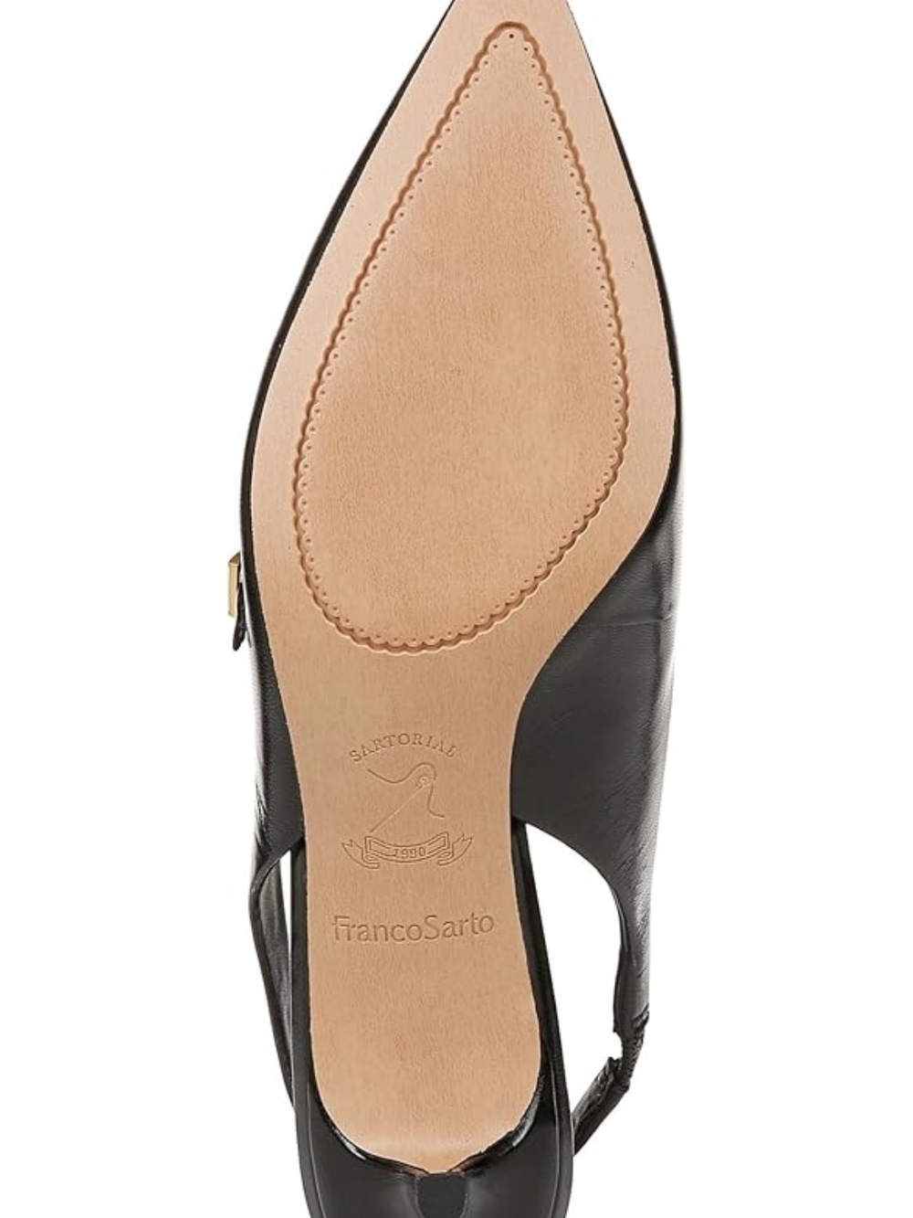 (170)

Franco Sarto Khloe Pointed Toe Slingback Kitten Heel Size 8W - Picture 6 of 16